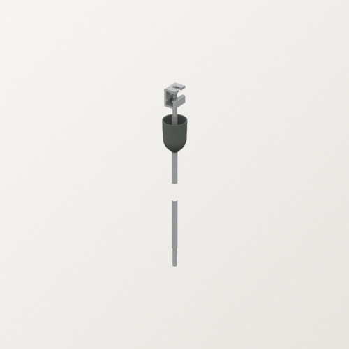 Plafondbeugel -1m schroefdraad..