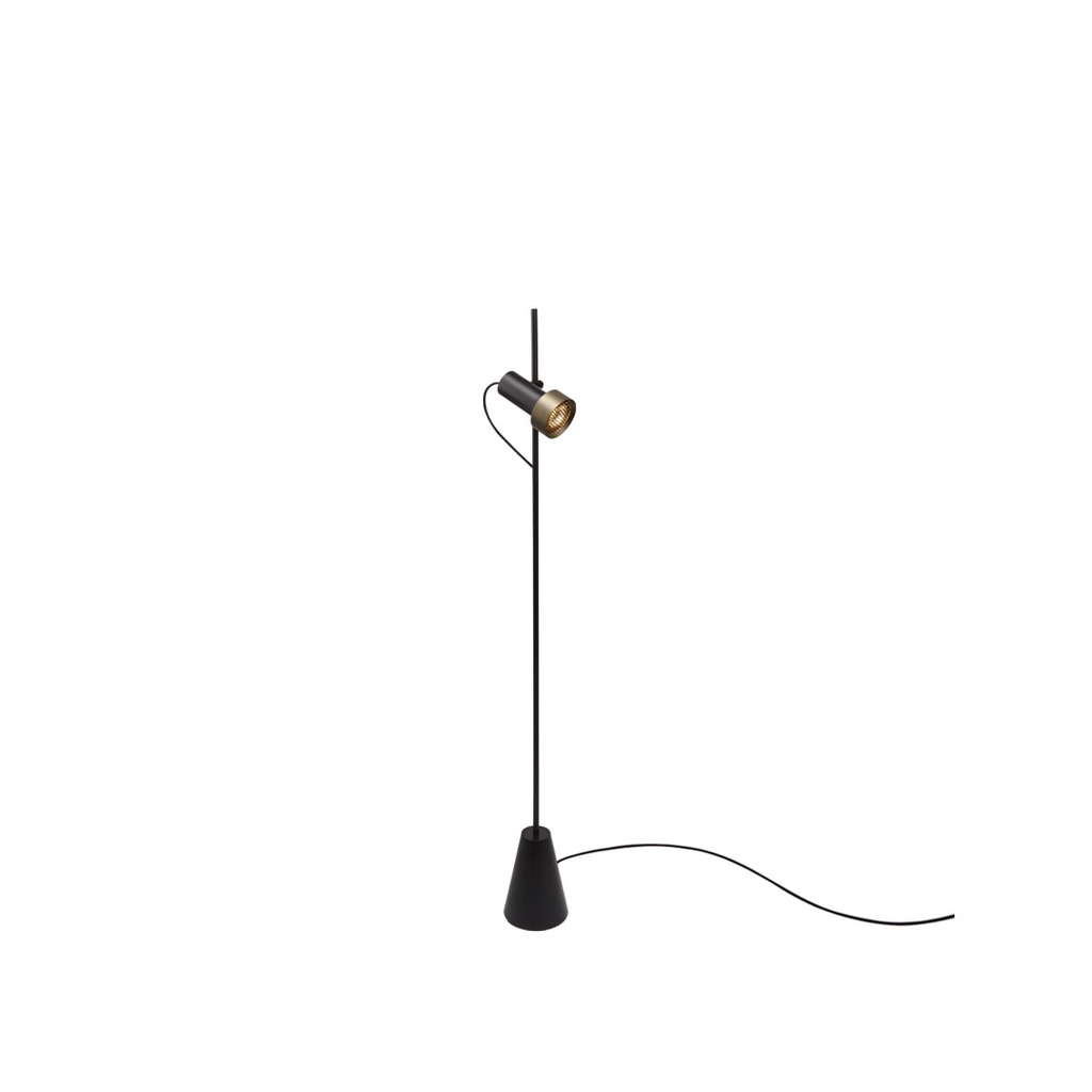 2Thirty-CV2 with honeycomb BLACK frame + BLACK rod + BLACK swivel + ALU ring / 24° + 40° / dimmable (TRIAC)1241LM 2700K CRI97 IP50