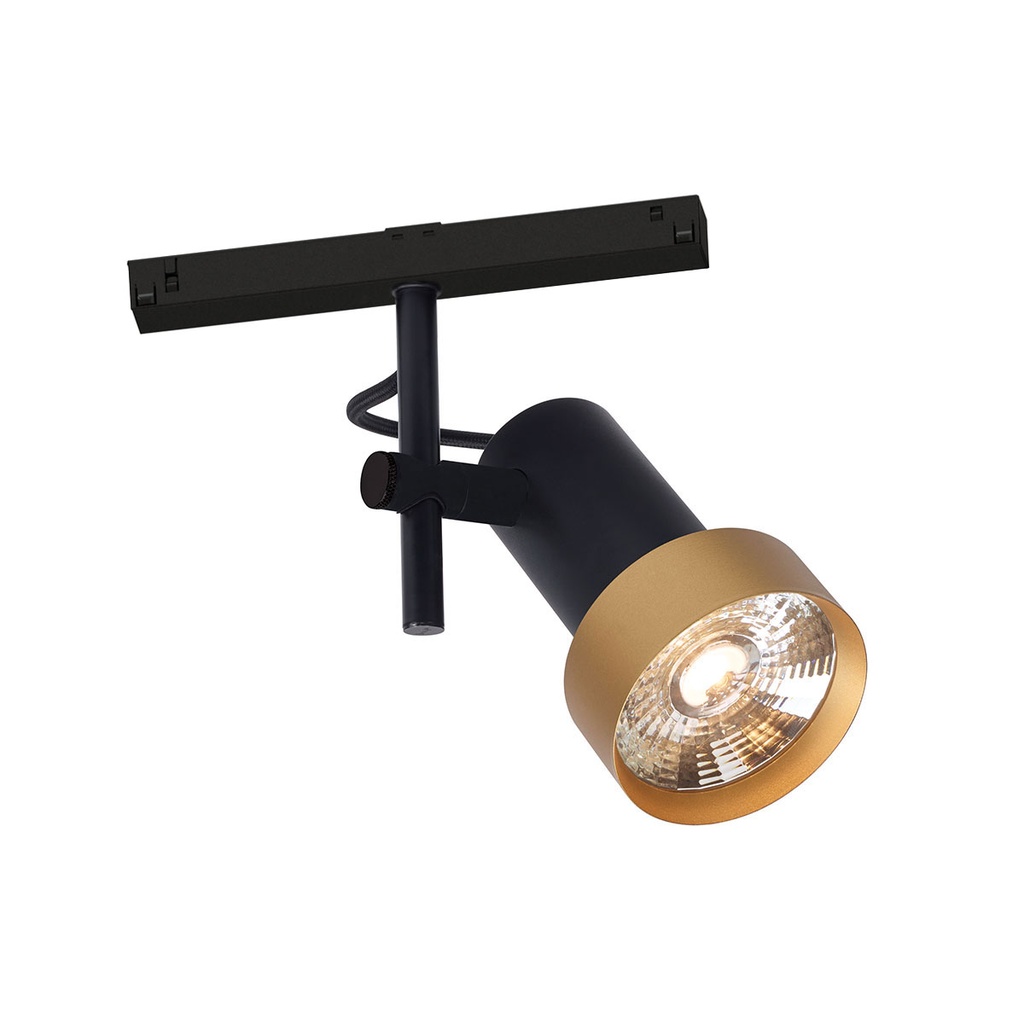 2Thirty Track 48V BLACK frame + BLACK rod + BLACK swivel + GOLD ring + BLACK adapter / 40° / adapter incl. / Driver excl.1241LM 2700K CRI97 IP50