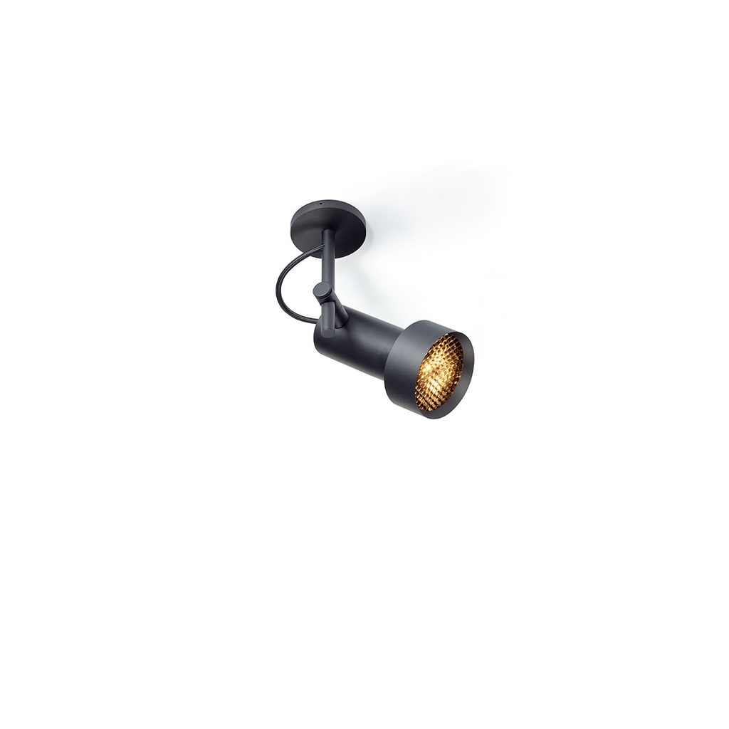 2Thirty-W1 in 350mA BLACK frame + BLACK rod + BLACK swivel + BRONZE ring / 40° / Driver excl.1241LM 2700K CRI97 IP50