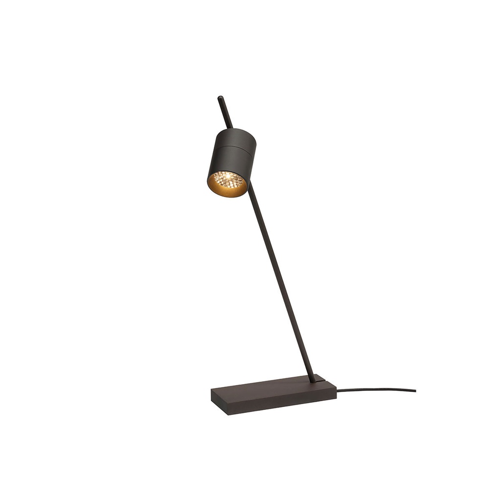 Aude-Table with honeycomb BRASS / 2700K / with AU-Plugdriver with PUSH-DIM button on cable 517LM 3000K CRI95 IP50