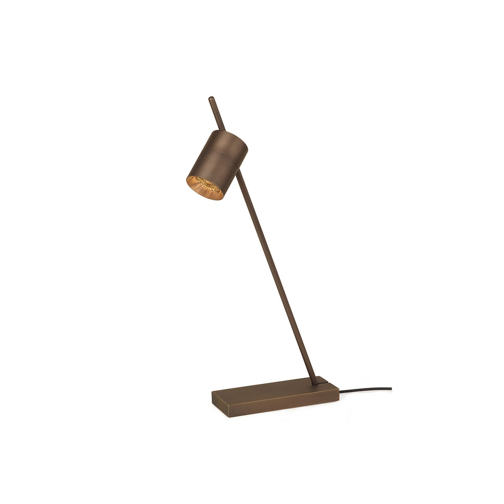 Aude-Table with honeycomb GUNMETAL / 3000K / with Plugdriver with PUSH-DIM button on cable 517LM 3000K CRI95 IP50