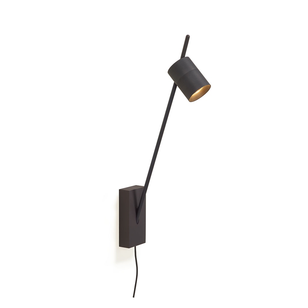 Aude-Wall L plug BRONZE / 3000K / 40° / with US-Plugdriver with PUSH-DIM button on cable 517LM 3000K CRI95 IP50