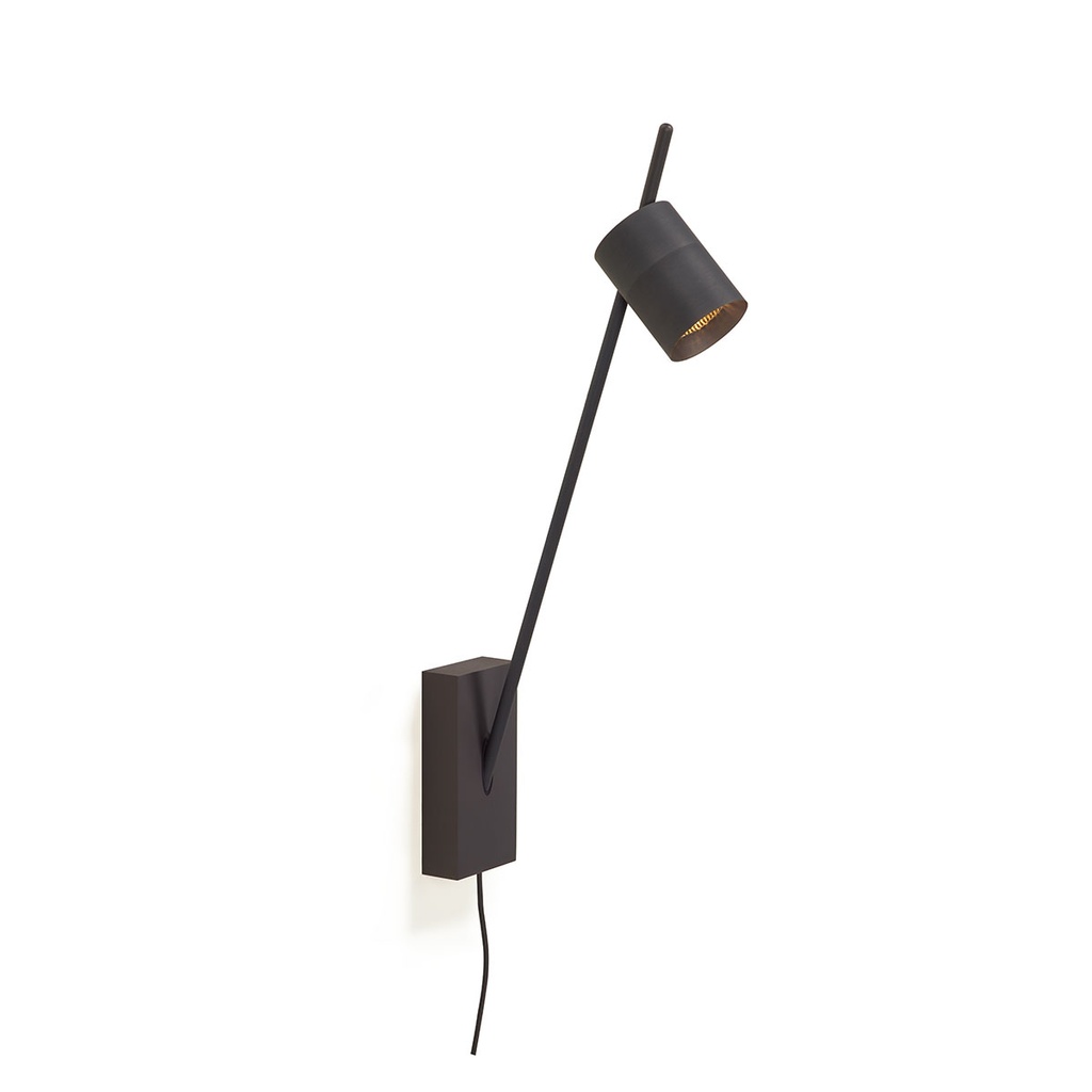 Aude-Wall L plug with honeycomb BRONZE / 2700K / 40° / with UK-Plugdriver with PUSH-DIM button on cable 487LM 2700K CRI95 IP50