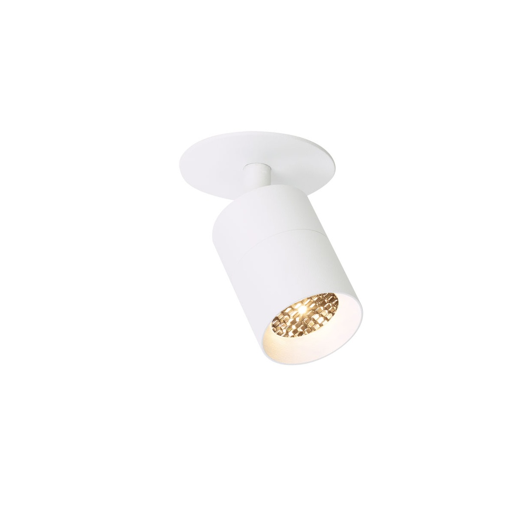 Audette in with honeycomb NICKEL / 3000K / 23° / Driver excl. / Concrete ceiling633LM 2700K CRI95 IP50