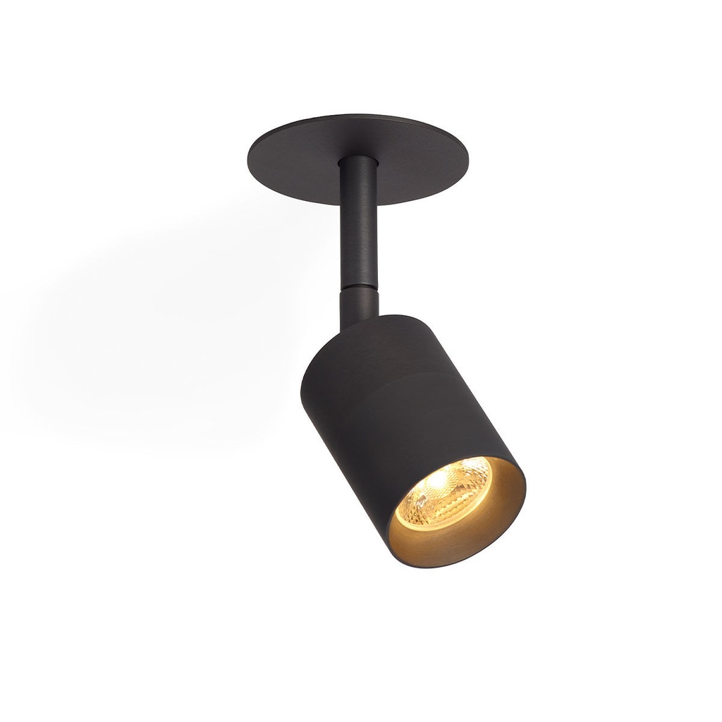 Audette R6 with honeycomb BRASS / 2700K / 23° / Driver excl. / False ceiling633LM 2700K CRI95 IP50