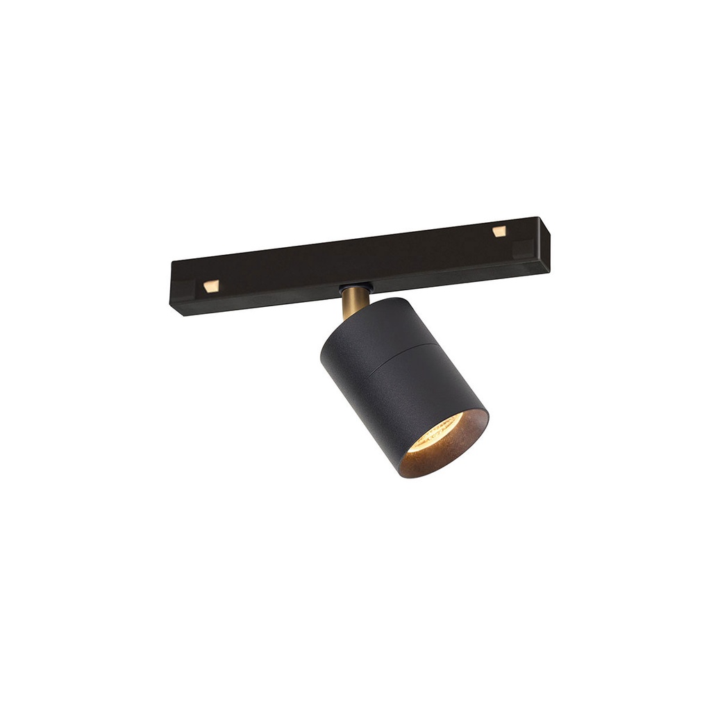 Audette-Varié Track 48V BRASS swivel + BLACK frame + BLACK ring + BLACK adapter / 2700K / 40° / adapter incl. / Driver excl.673LM 3000K CRI95 IP50