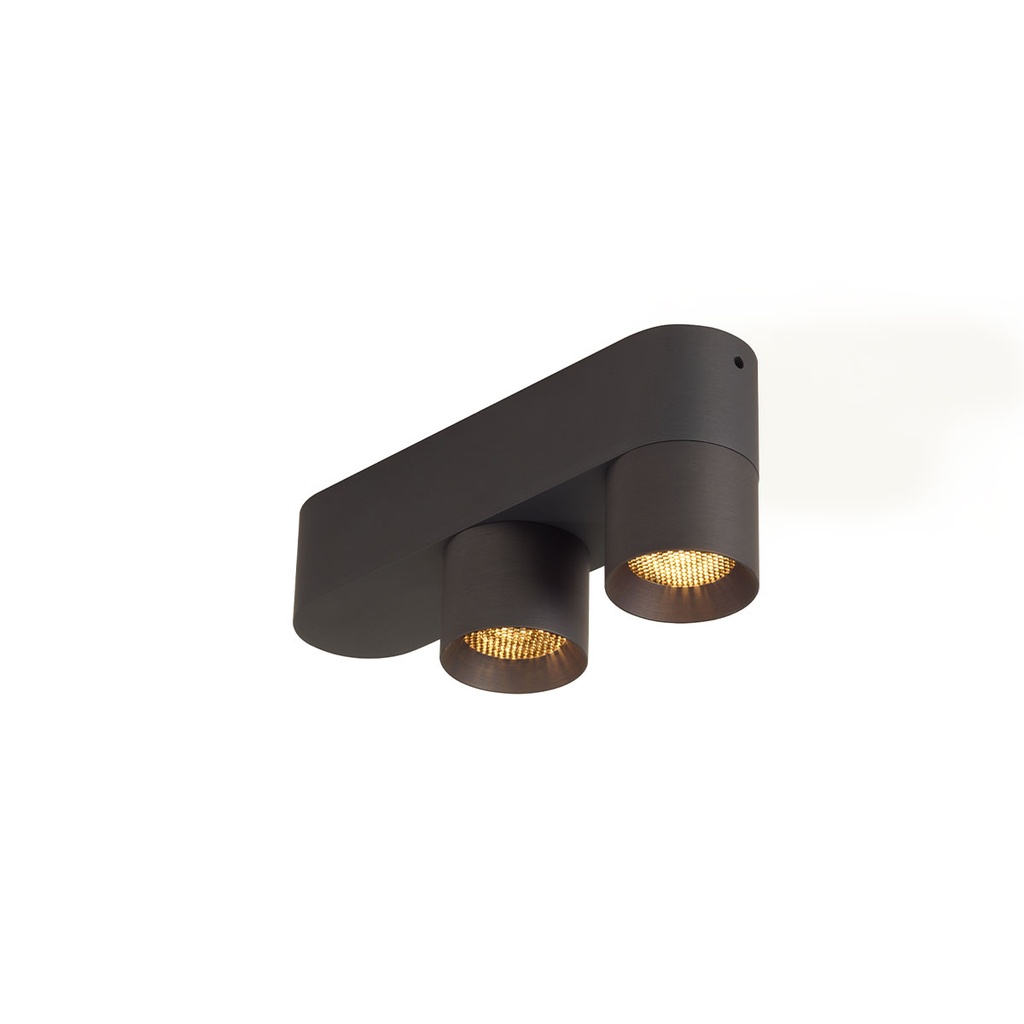 Audy 2 up Rounded with honeycomb BRASS / 2700K / 23° / Driver incl. / dimmable (TRIAC/IGBT)  2x 487LM 2700K CRI95 IP50