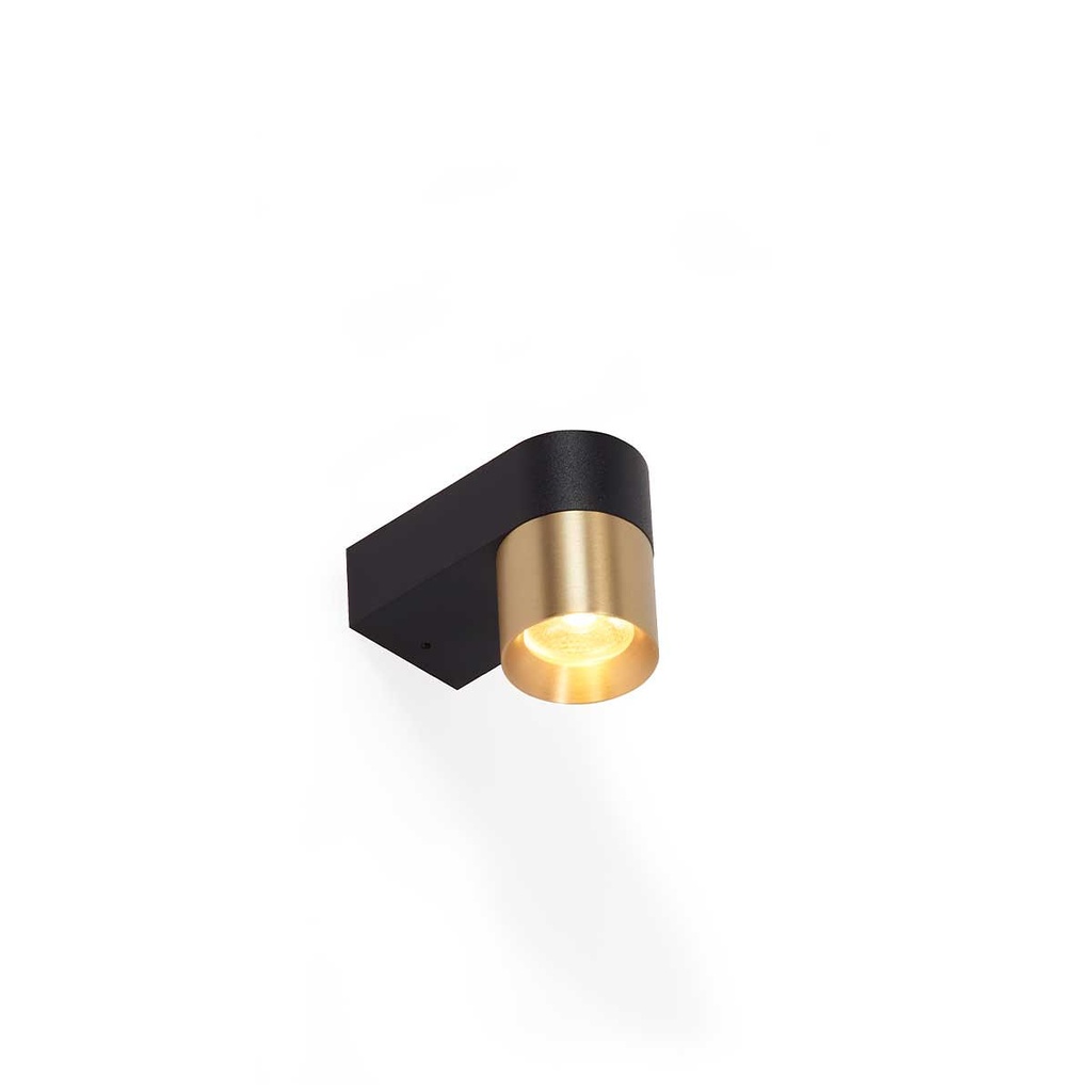 Audy-Wall 1S Duo BRASS frame + WHITE ring / 2700K / 23° / Driver excl.487LM 2700K CRI95 IP50