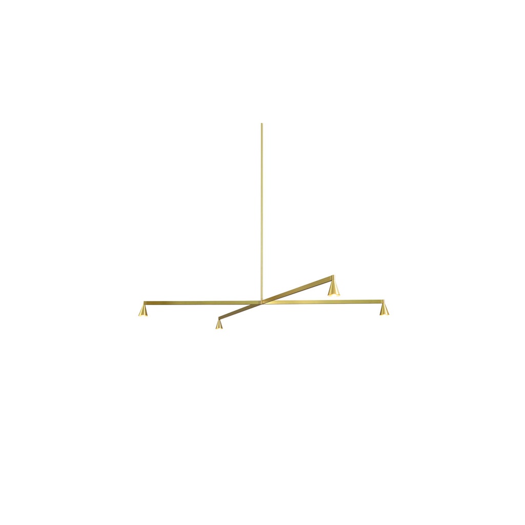 Austere-Chandelier 1X RF100 BLACK / L.250 (Driver, Base, Canopy & Cover EXCL.)4x 634LM 2700K CRI93 IP50