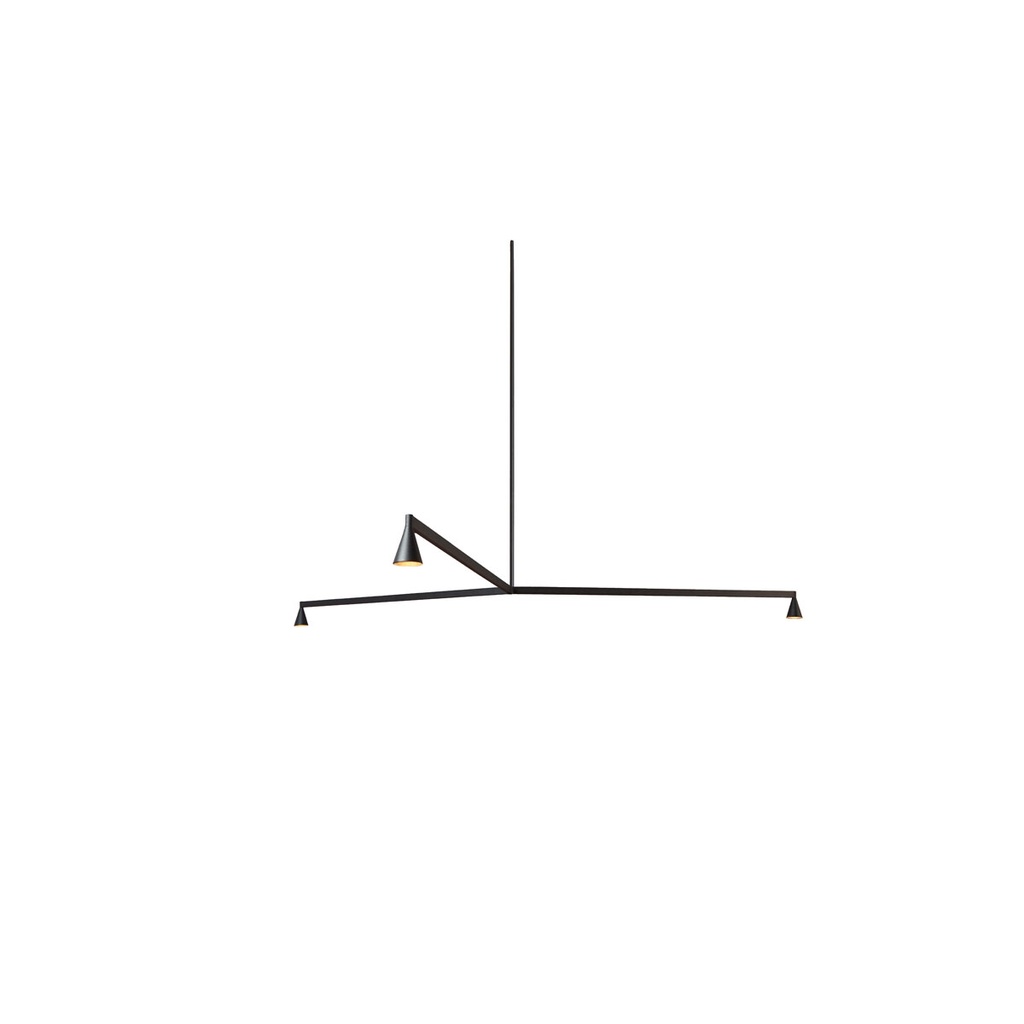Austere-Chandelier 1Y RF100 NICKEL / L.250 (Driver, Base, Canopy & Cover EXCL.)3x 634LM 2700K CRI93 IP50