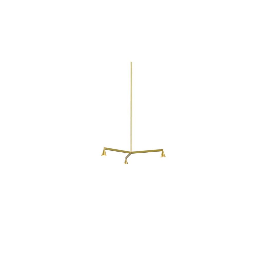 Austere-Chandelier 1Y RF100 BLACK / L.750 (Driver, Base, Canopy & Cover EXCL.)3x 634LM 2700K CRI93 IP50