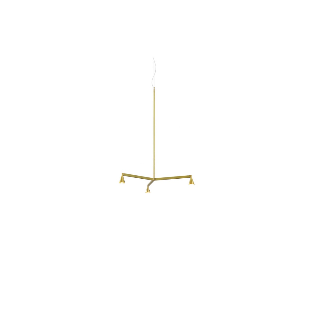 Austere-Chandelier 1Y RF75 NICKEL / L.500 (Driver, Base, Canopy & Cover EXCL.)3x 634LM 2700K CRI93 IP50