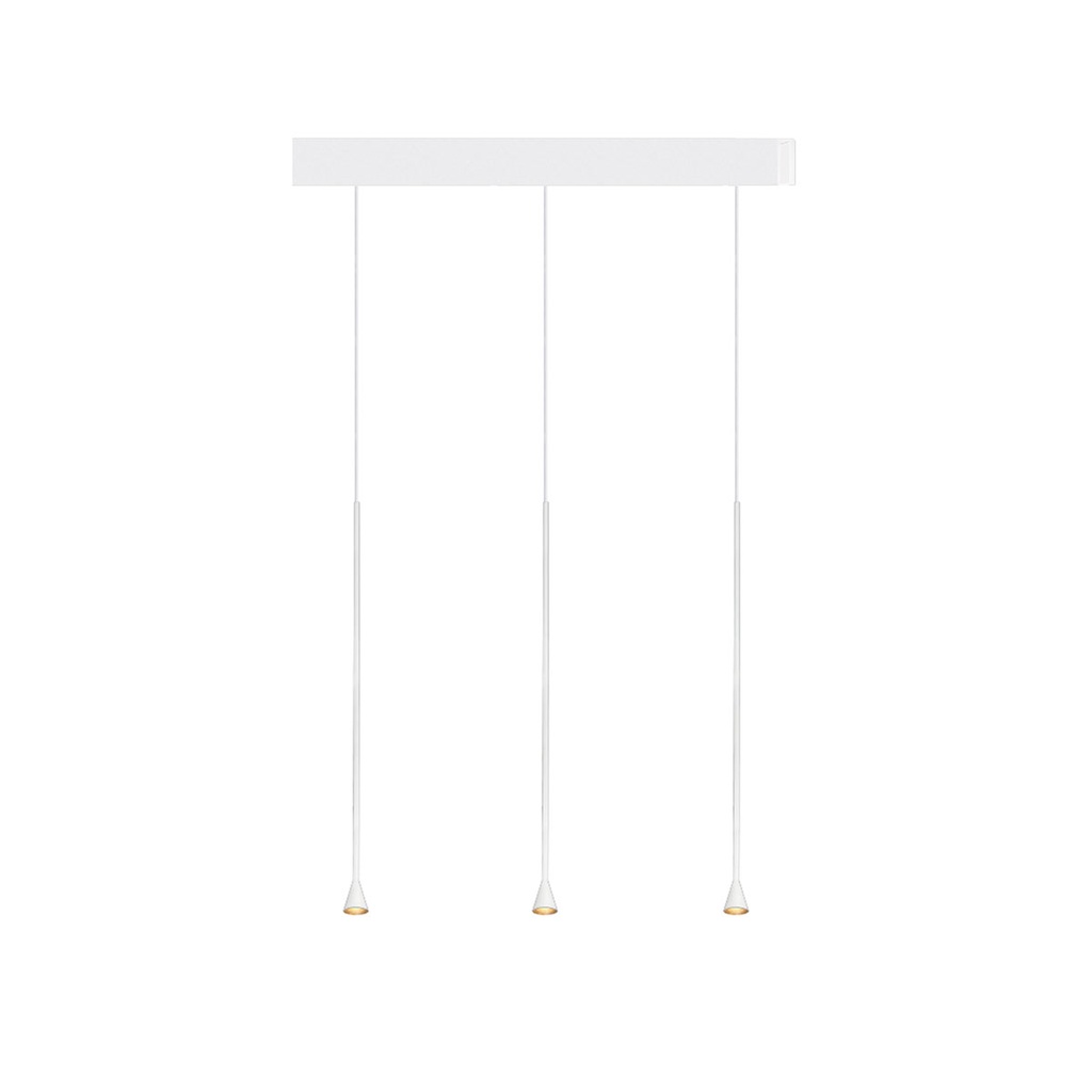 Austere-D1 3 RL79 BLACK frame + BLACK base 120CM + BLACK cable 1000mm / Driver incl. / dimmable (PUSH-DIM or DALI)3x 634LM 2700K CRI93 IP50