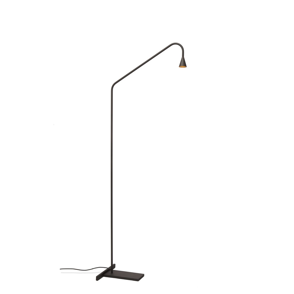 Austere-Floor BRASS frame with AU Plugdriver & Push button dimmer 634LM 2700K CRI93 IP40