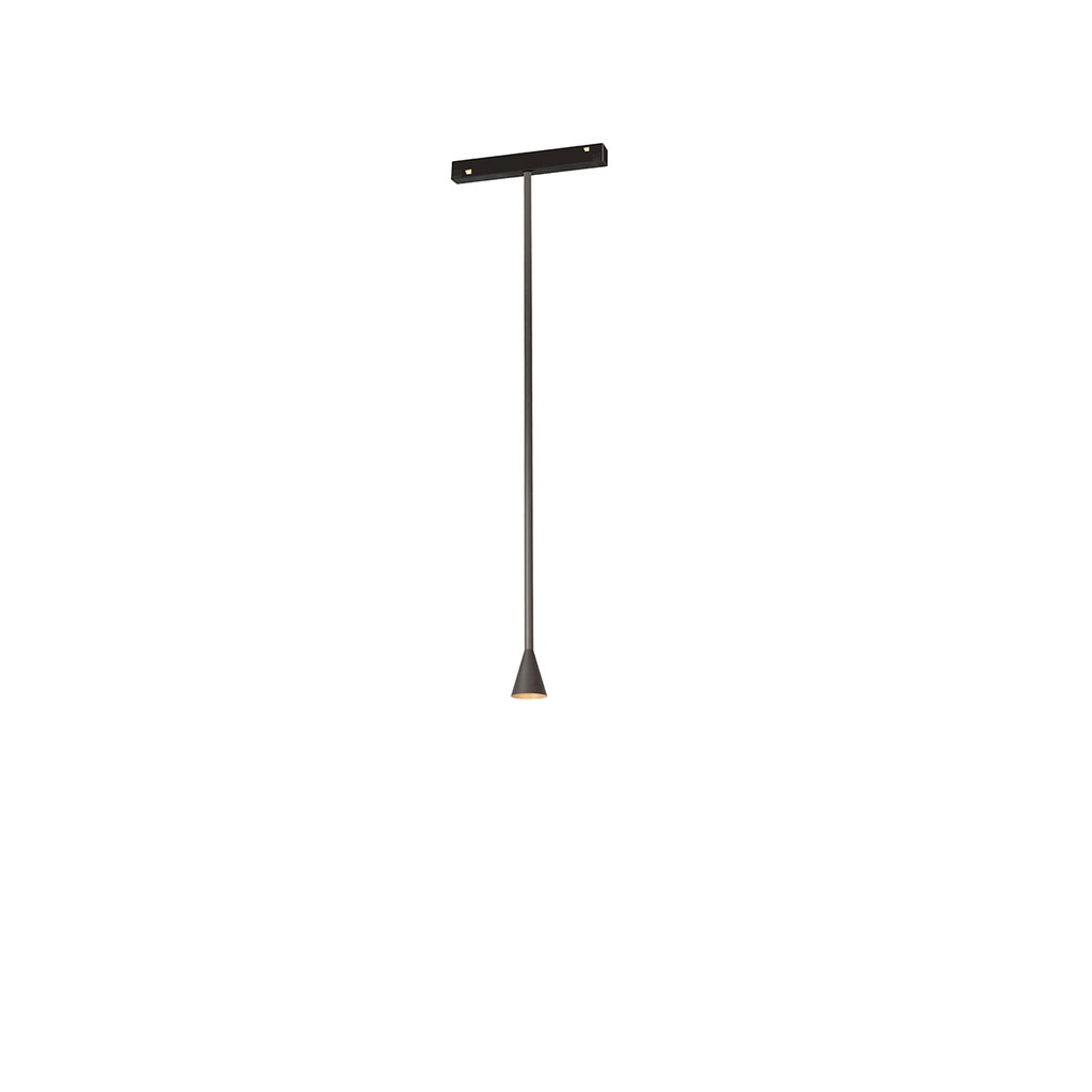 Austere-Solitaire RF100 Track 48V NICKEL + BLACK adapter / adapter incl. / Driver excl.634LM 2700K CRI93 IP40
