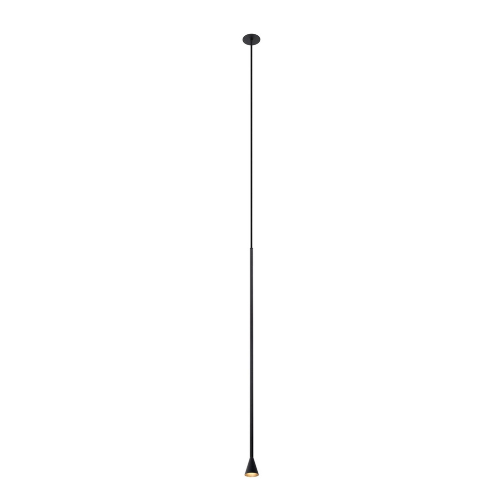 Austere-Solitaire RF BLACK / Driver excl. / Concrete ceiling634LM 2700K CRI93 IP40
