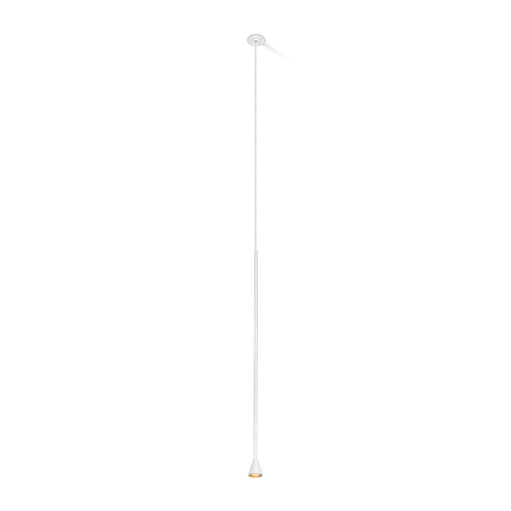 Austere-Solitaire RL D+B WHITE + WHITE cable 2000mm / Driver incl. / dimmable (TRIAC/IGBT)634LM 2700K CRI93 IP40