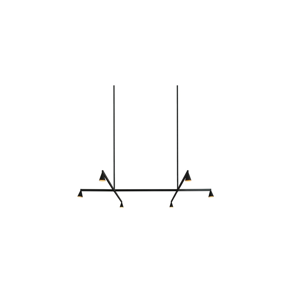 Austere-Solitaire RL D+B NICKEL + BLACK cable 3000mm / Driver incl. / dimmable (TRIAC/IGBT)6x 634LM 2700K CRI93 IP50