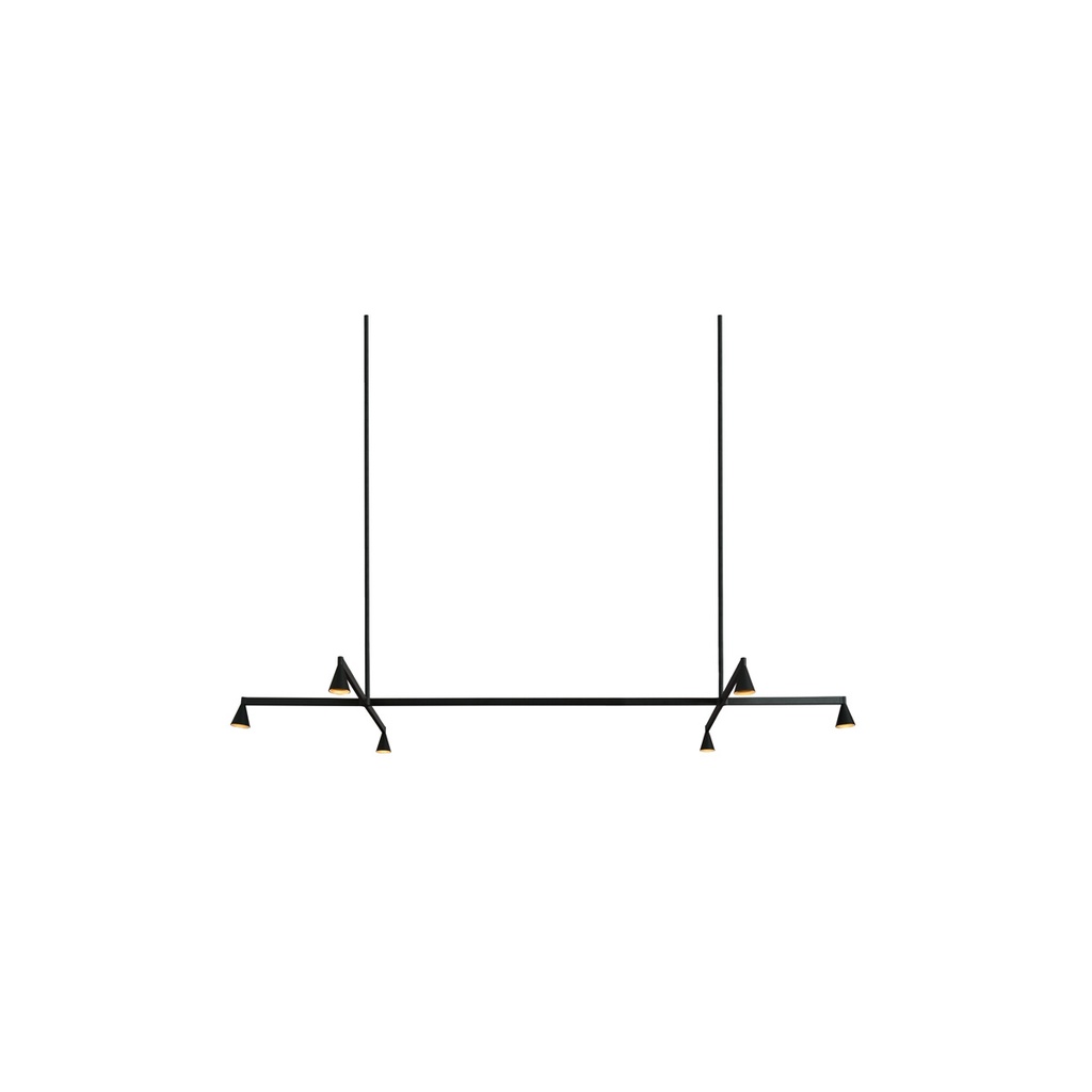 Austere-Suspension 1+ SU RF75 NICKEL / Center: L.500 End: L.500 Side: L.250 (Driver, Base, Canopy & Cover EXCL.)6x 634LM 2700K CRI93 IP50