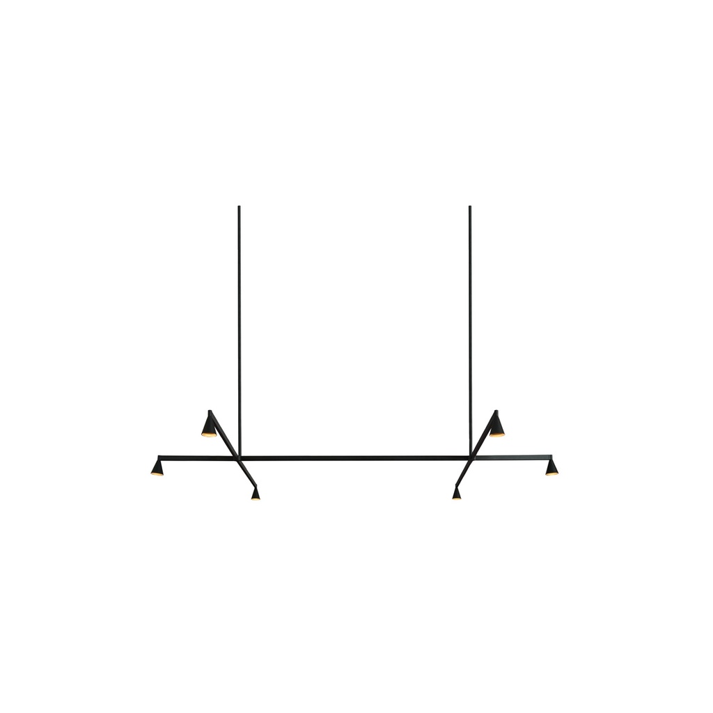 Austere-Suspension 1+ SU RF75 NICKEL / Center: L.500 End: L.500 Side: L.500 (Driver, Base, Canopy & Cover EXCL.)6x 634LM 2700K CRI93 IP50