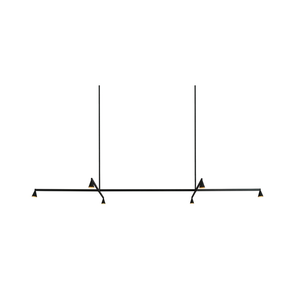 Austere-Suspension 1+ SU RF75 NICKEL / Center: L.750 End: L.250 Side: L.250 (Driver, Base, Canopy & Cover EXCL.)6x 634LM 2700K CRI93 IP50