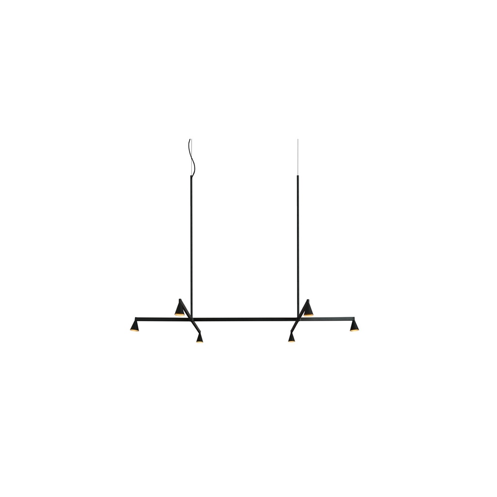 Austere-Suspension 1+ SU RF75 BLACK / Center: L.750 End: L.500 Side: L.500 (Driver, Base, Canopy & Cover EXCL.)6x 634LM 2700K CRI93 IP50
