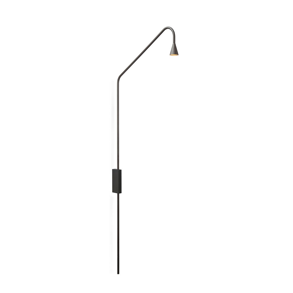 Austere-Table NICKEL frame with AU Plugdriver & Push button dimmer 634LM 2700K CRI93 IP40