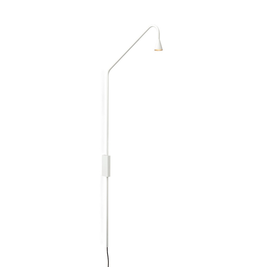 Austere-Wall push built-in WHITE / PUSH-DIM button on base / Driver excl. 634LM 2700K CRI93 IP40