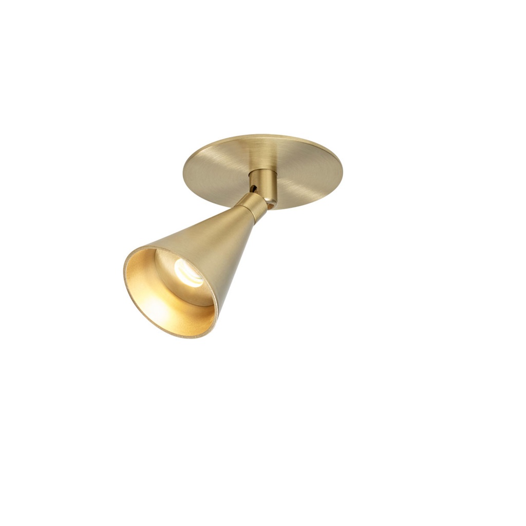 Austin 2 up Adjustable Rounded BRASS base + BRASS frame / 2700K / Driver incl. / dimmable (TRIAC/IGBT)  634LM 2700K CRI93 IP40