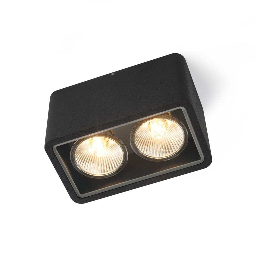 Code 2 GU10 BLACK / 230V / GU10 / Bulbs excl.      IP55