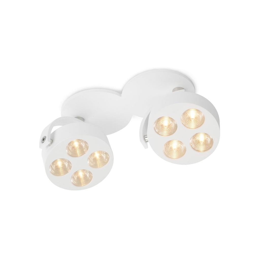 Mini-Pi 1 up Round ALU / WW - 25° / Driver incl. / non-dimmable2x 456LM 2700K CRI93 IP40