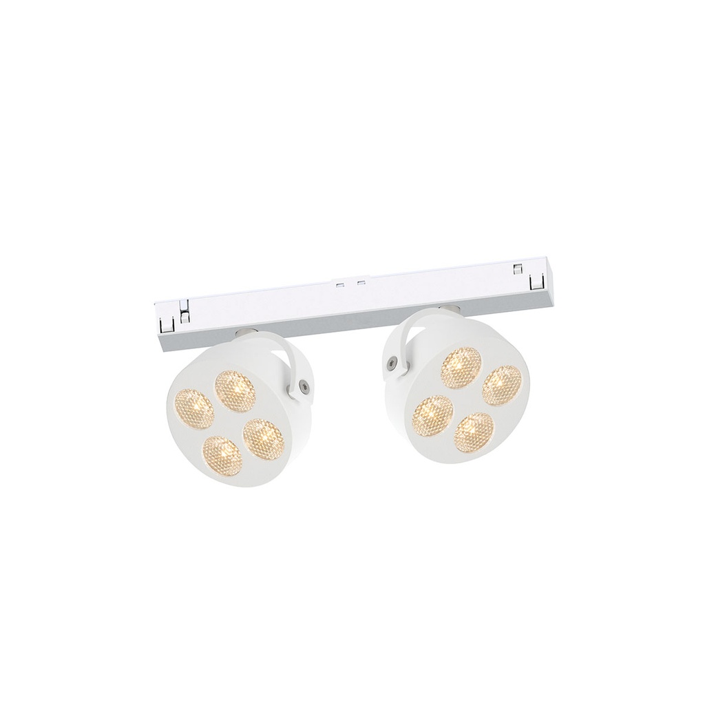 Mini-Pi 2 Track 48V BLACK + BLACK adapter / WW - 25° / adapter incl. / Driver excl.2x 456LM 2700K CRI93 IP40