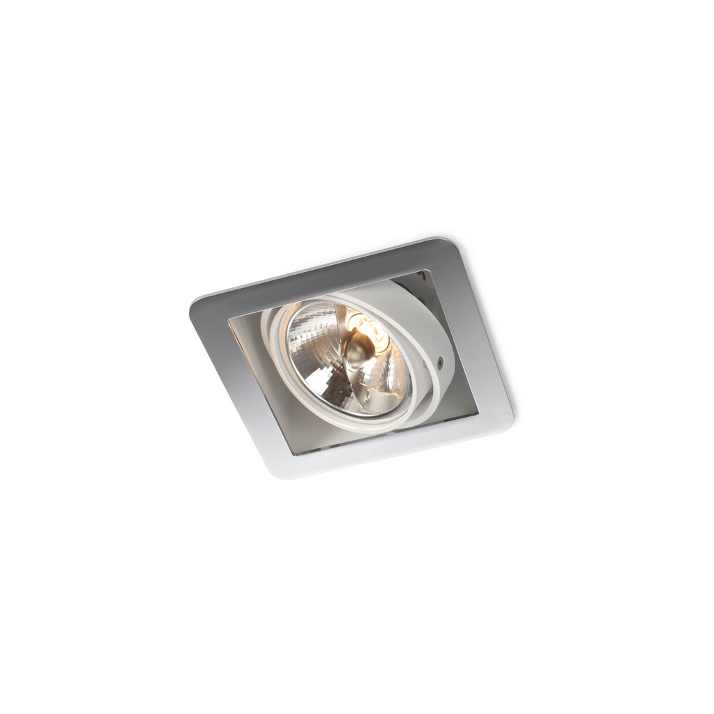 R07 in WHITE ring + WHITE frame + WHITE int. / Transf. excl. / Bulb excl.      IP20