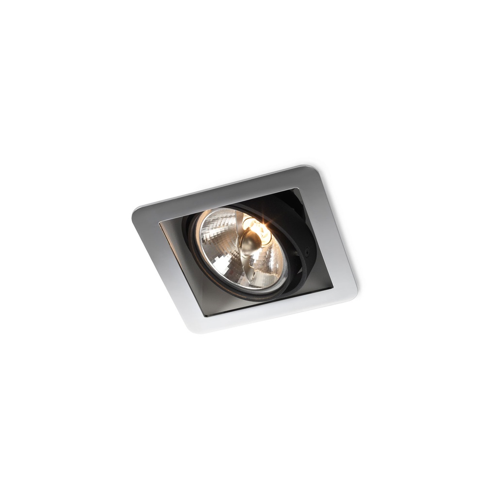 R07 in BLACK ring + WHITE frame + WHITE int. / Transf. excl. / Bulb excl.      IP20
