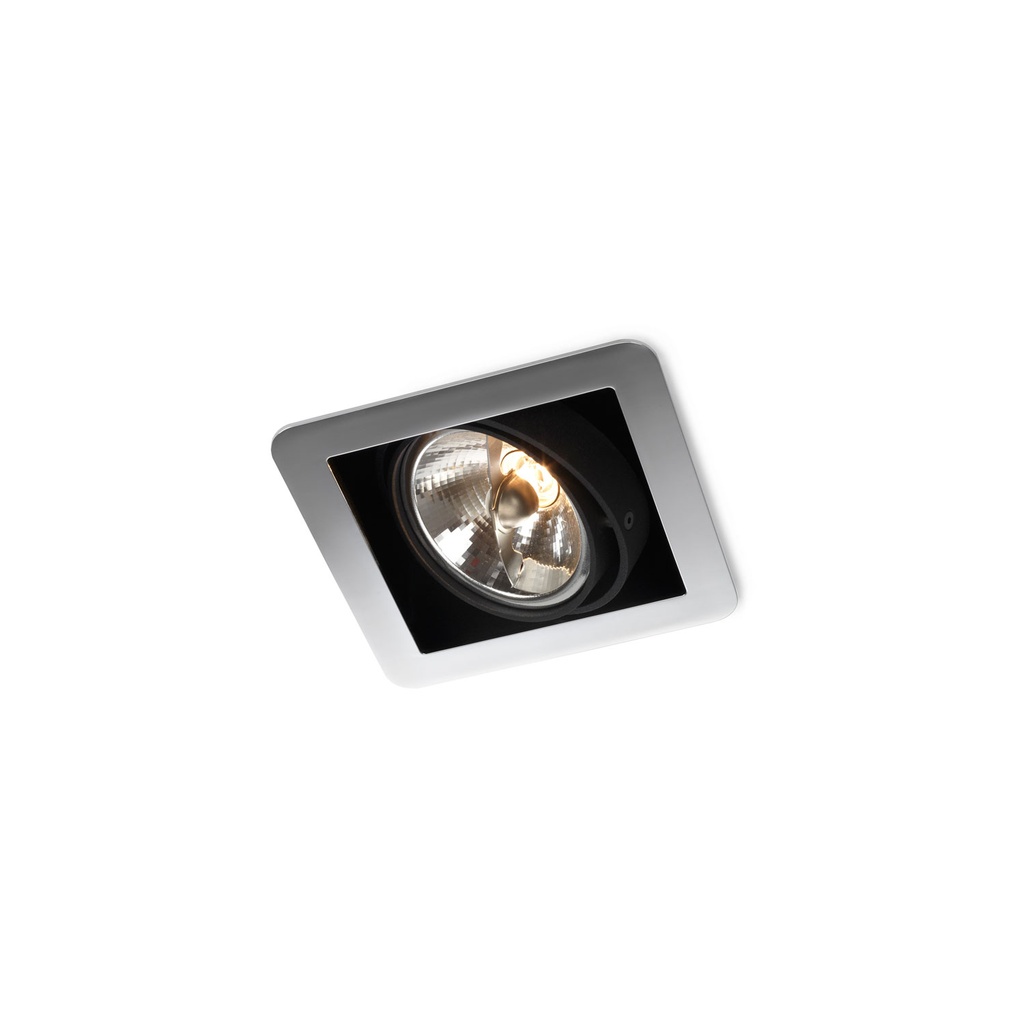 R07 in BLACK ring + WHITE frame + BLACK int. / Transf. excl. / Bulb excl.      IP20