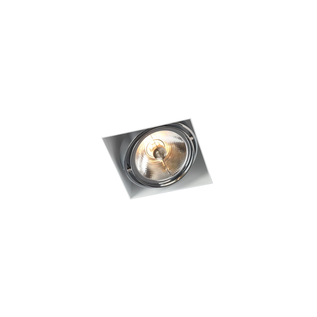 R07 in CHROME ring + BLACK frame + BLACK int. / Transf. excl. / Bulb excl.      IP20