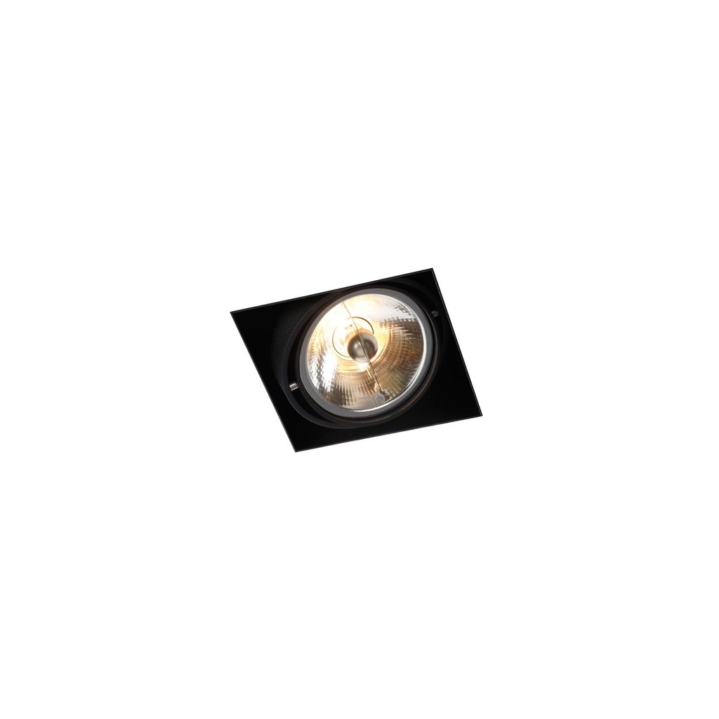 R07 in BLACK ring + CHROME frame + BLACK int. / Transf. excl. / Bulb excl.      IP20
