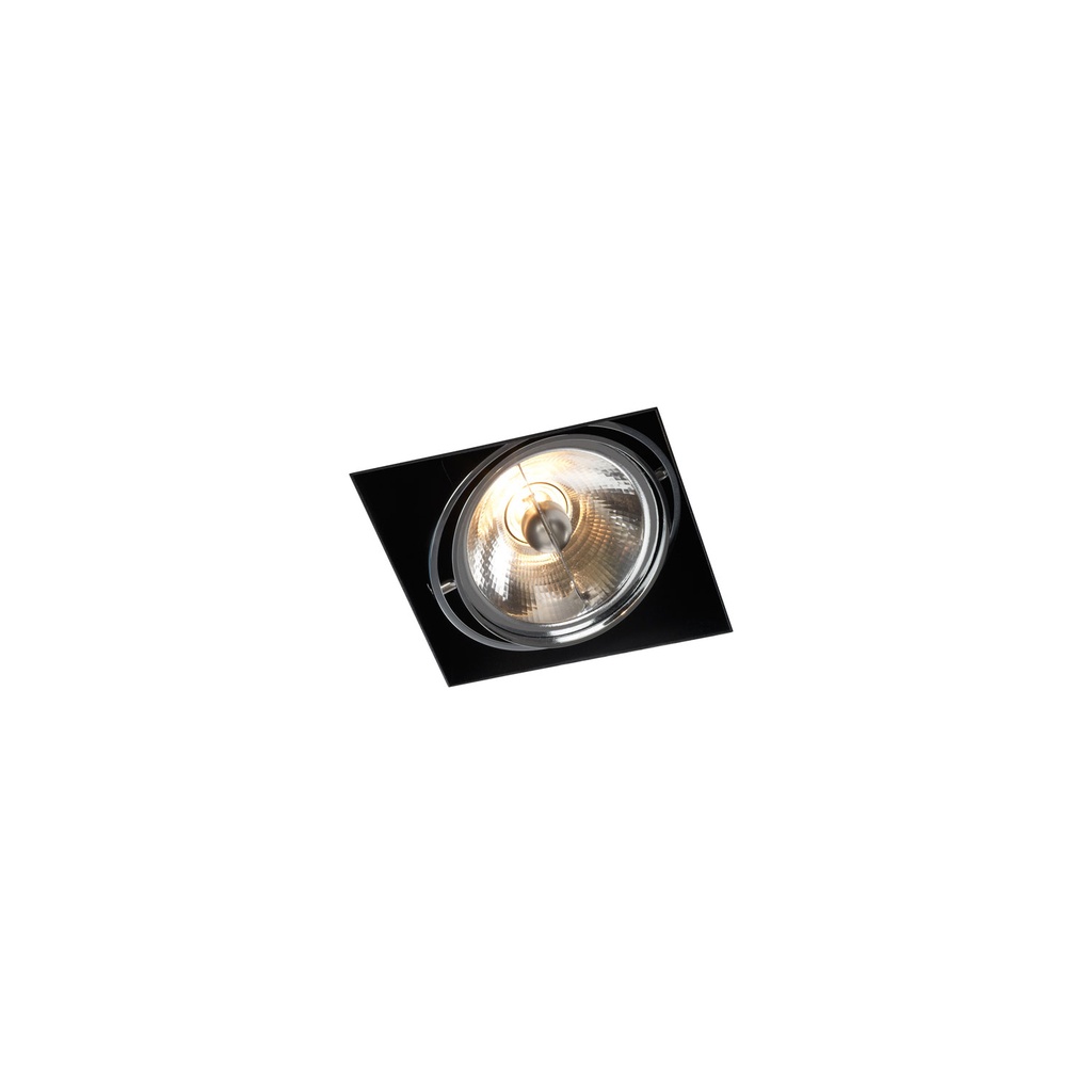 R07 in CHROME ring + CHROME frame + BLACK int. / Transf. excl. / Bulb excl.      IP20
