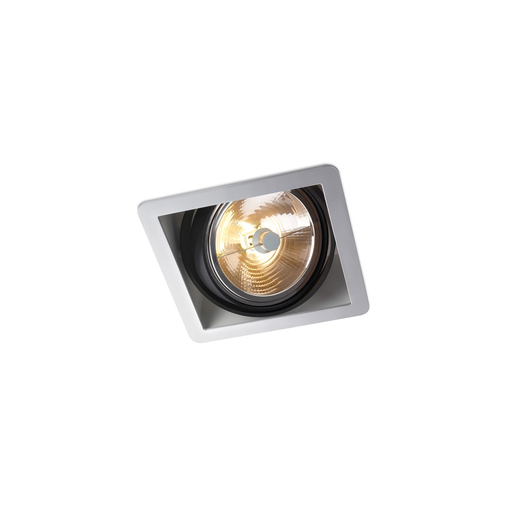 R110 in G53 BLACK ring + WHITE frame + WHITE int. / Transf. excl. / Bulb excl.      IP20
