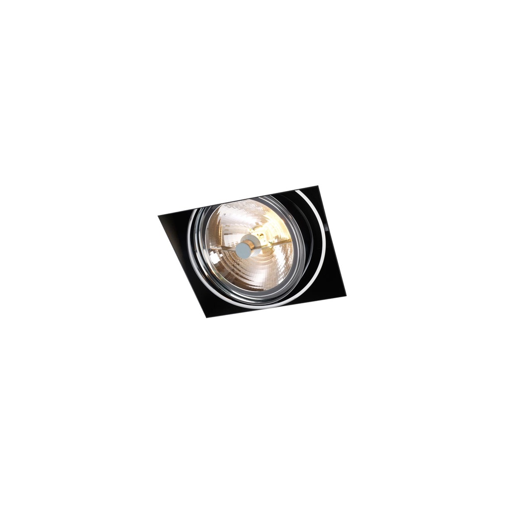 R110 in G53 CHROME ring + CHROME frame + BLACK int. / Transf. excl. / Bulb excl.      IP20