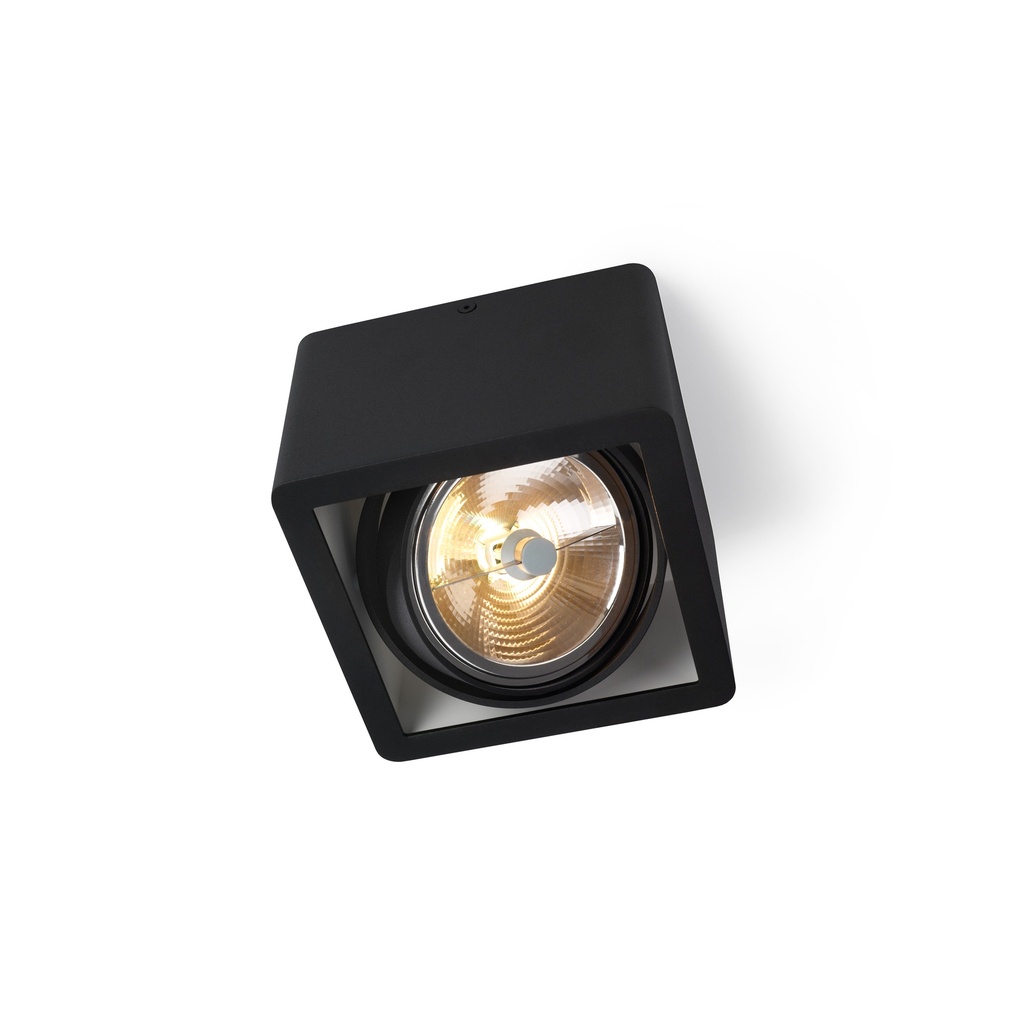 R110 in Rimless BLACK ring + BLACK int. / Transf. excl. / Bulb excl.      IP20