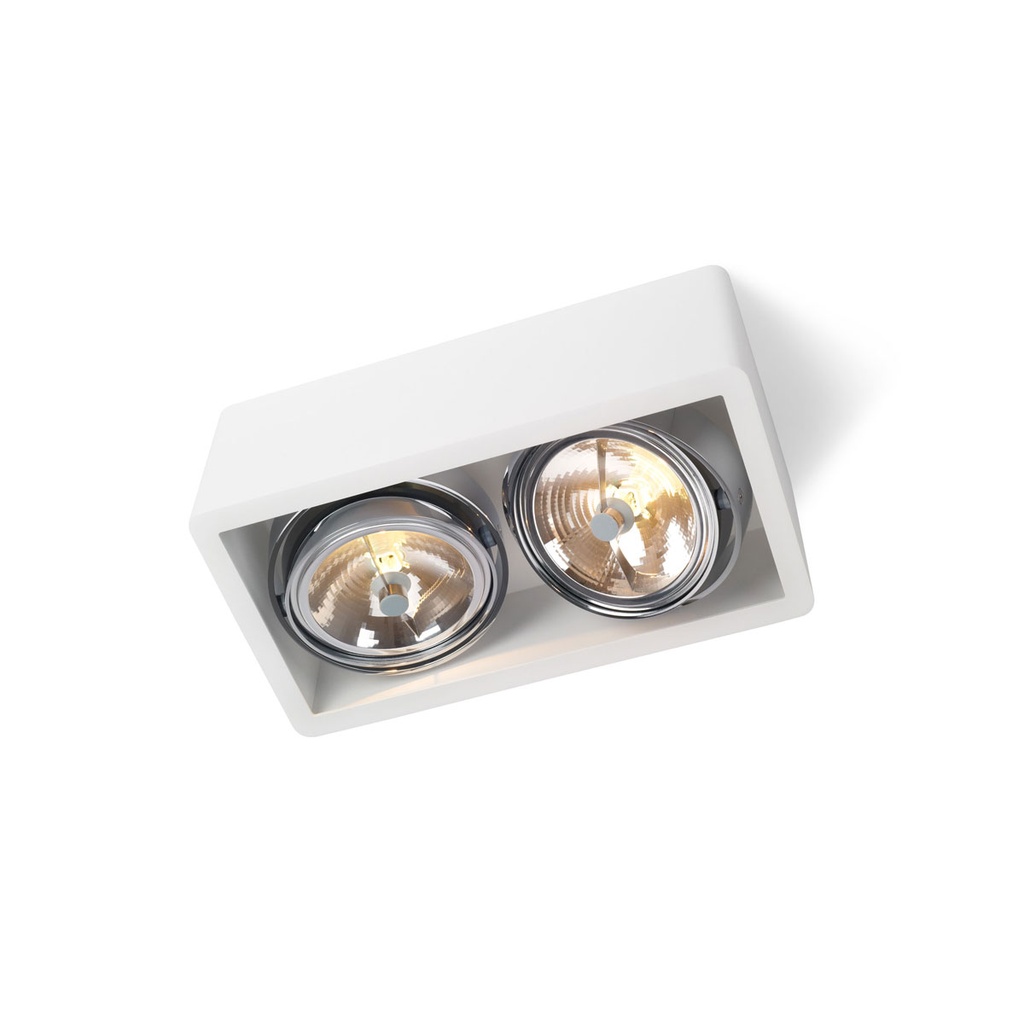 R111 in Rimless CHROME ring + WHITE int. / Transf. excl. / Bulbs excl.       IP20