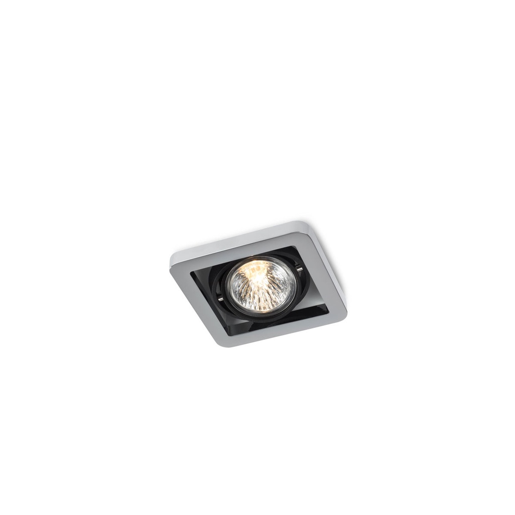 R51 in GU10 BLACK ring + WHITE frame + WHITE int. / Bulb excl.      IP20