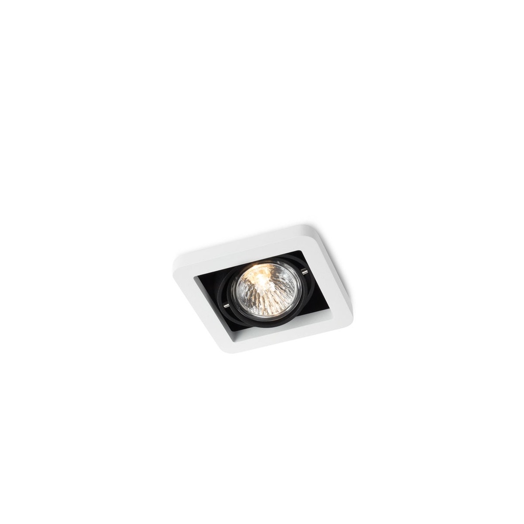R51 in GU10 BLACK ring + BLACK frame + WHITE int. / Bulb excl.      IP20