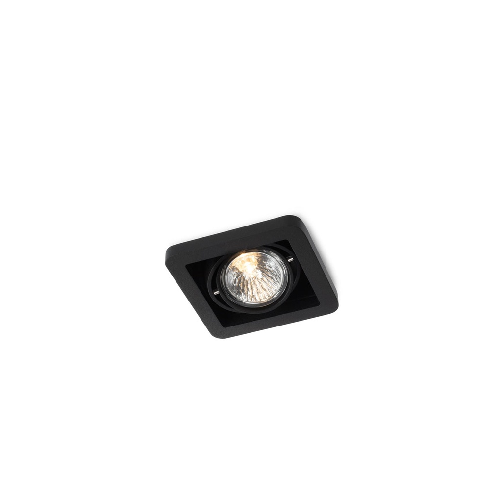 R51 in GU10 BLACK ring + CHROME frame + WHITE int. / Bulb excl.      IP20