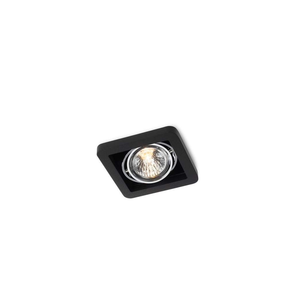 R51 in GU10 CHROME ring + CHROME frame + WHITE int. / Bulb excl.      IP20