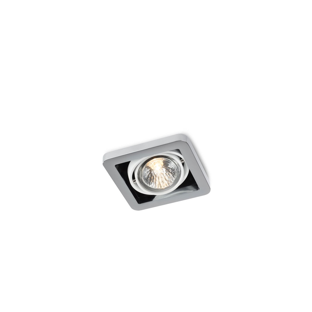 R51 in GU10 WHITE ring + WHITE frame + BLACK int. / Bulb excl.      IP20