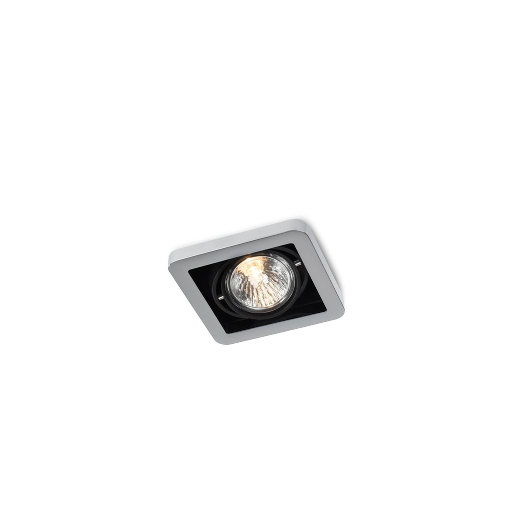 R51 in GU10 BLACK ring + WHITE frame + BLACK int. / Bulb excl.      IP20
