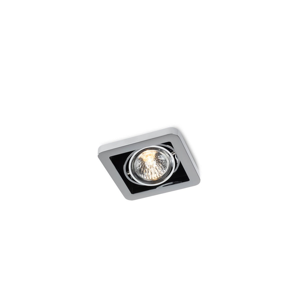 R51 in GU10 CHROME ring + WHITE frame + BLACK int. / Bulb excl.      IP20